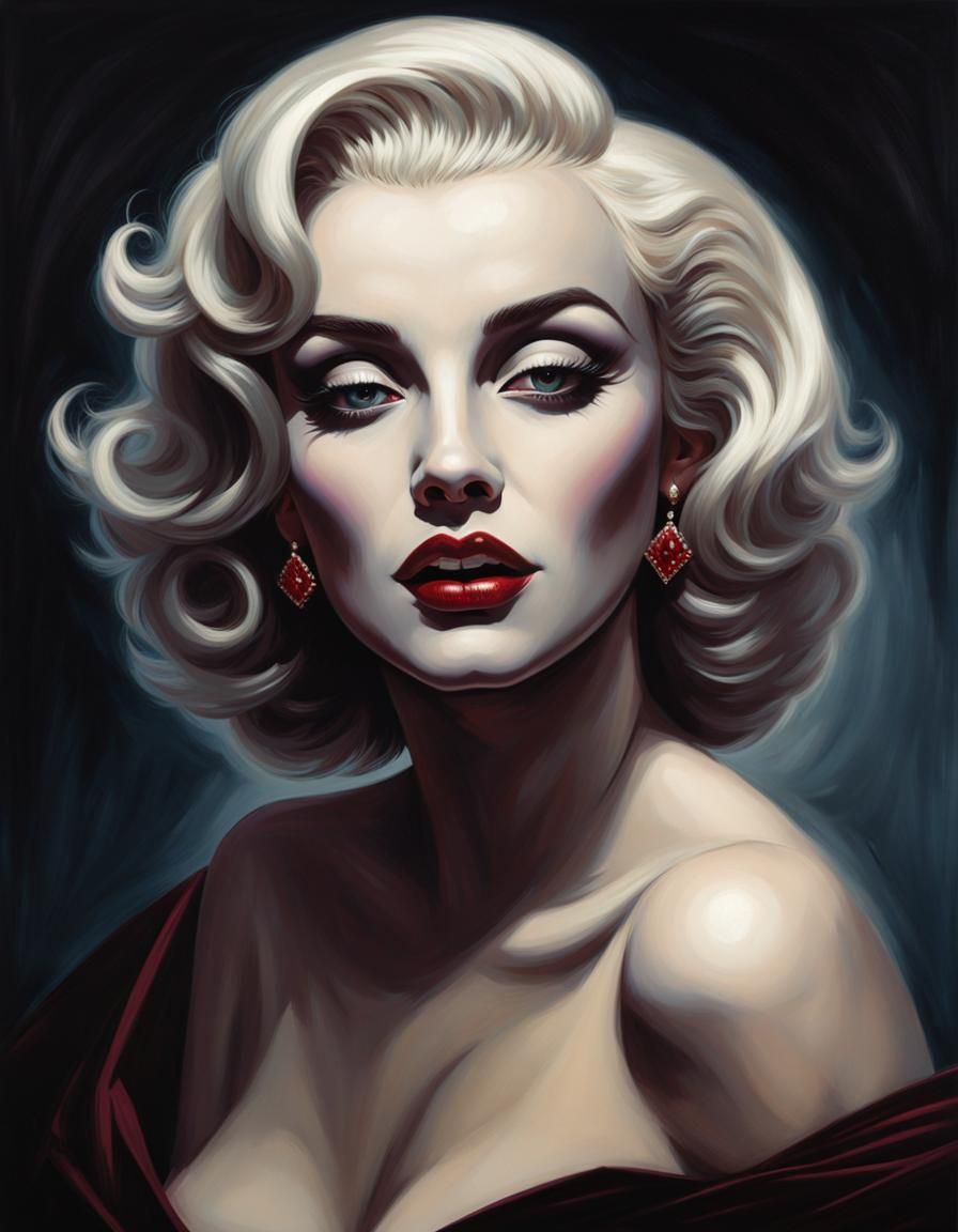 Vampyrian Monroe: A Vampire Marilyn Masterpiece