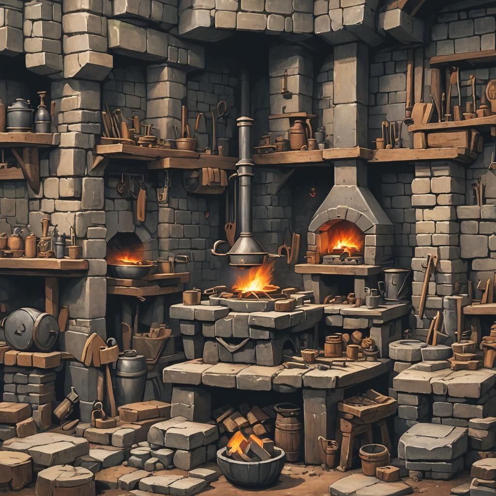 AI Generated Image of a Forge