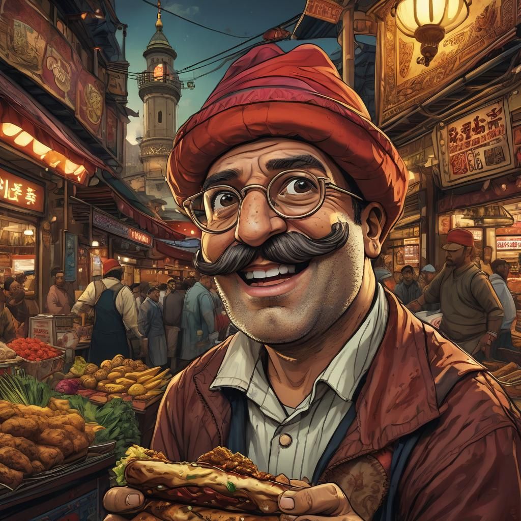 Turkish Spongebob in Istanbul: Comic Book Art