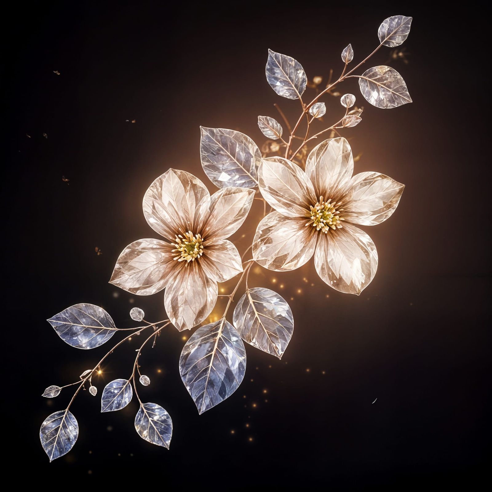 Crystal Vines in Bloom