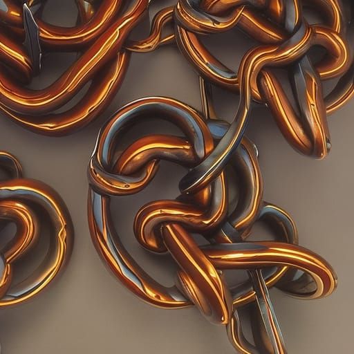 Hyperrealistic Pretzel People in Splash Art Style