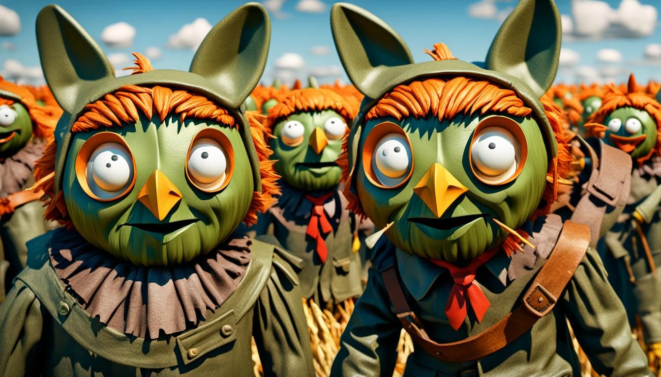 teh  fArmers nIghtMare dream of ScaReCrOw Army rising !  ,  ...