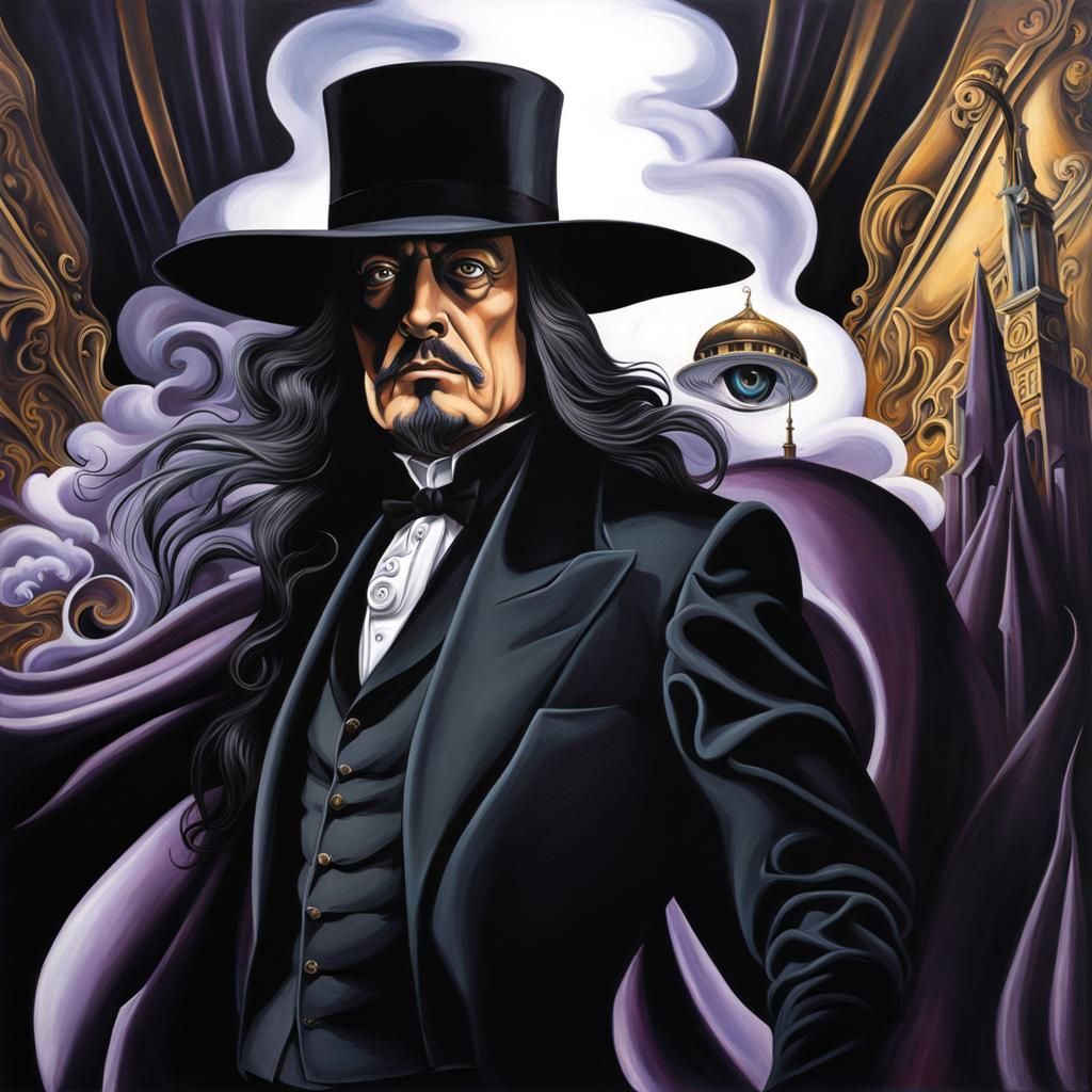 Undertaker as Anime in Surrealist Style