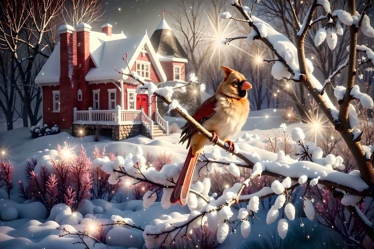 Surreal Morning Landscape with Ethereal Light