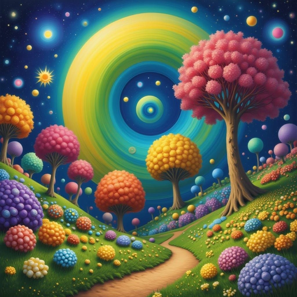 AI Interpretation of a Stylised Fantasy Scene