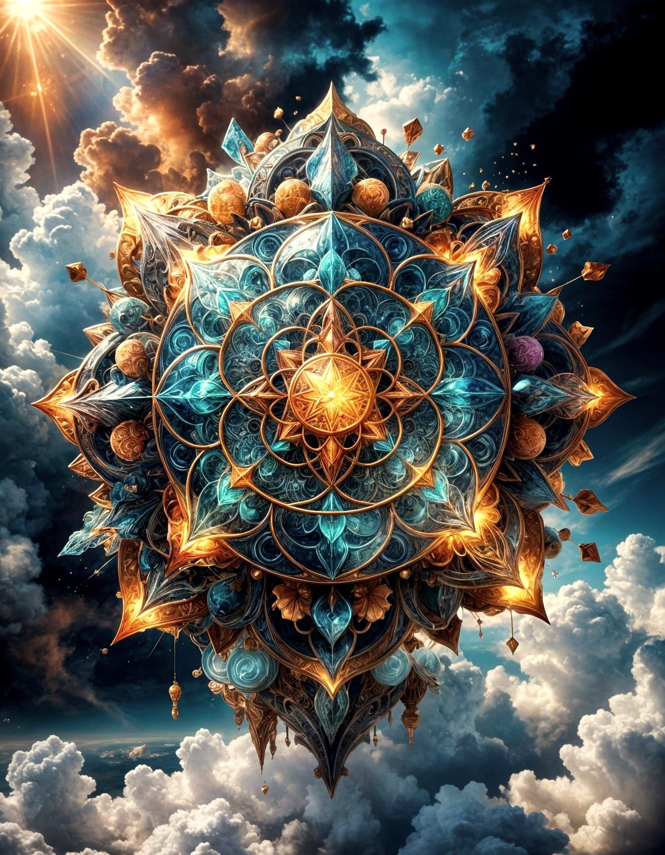 Sacred Geometry in Ethereal Cloudscapes, Vast and Intricate ...