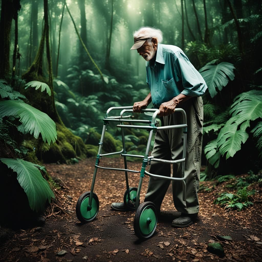 Rainforest Walker: Professional Studio Photography