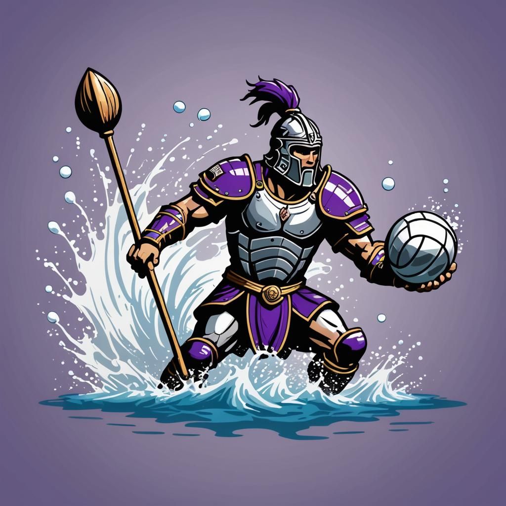 Roman Warrior Water Polo Team Logo