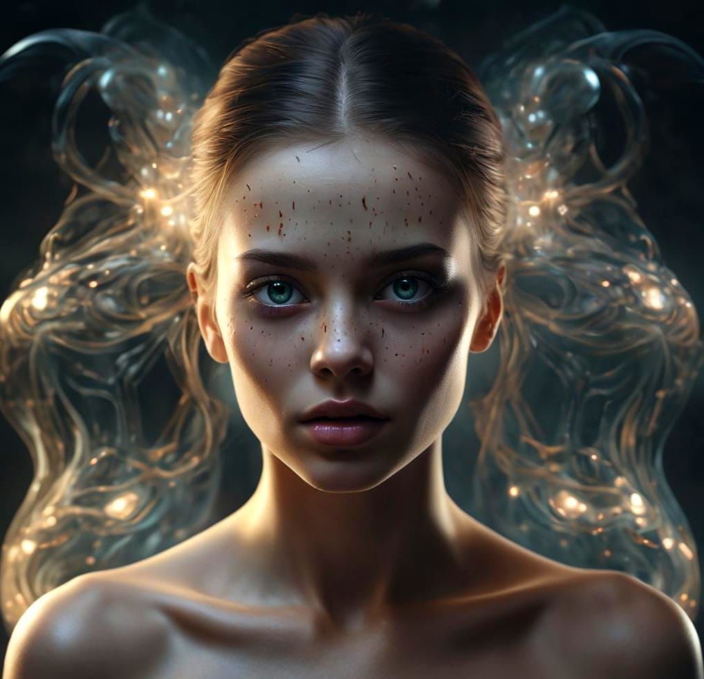 Magnetic Vision of Ethereal Female Shapes