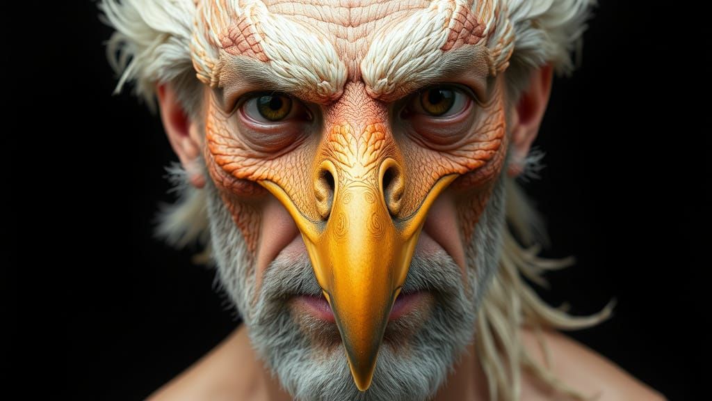 Mysterious Avian Humanoid Emerges