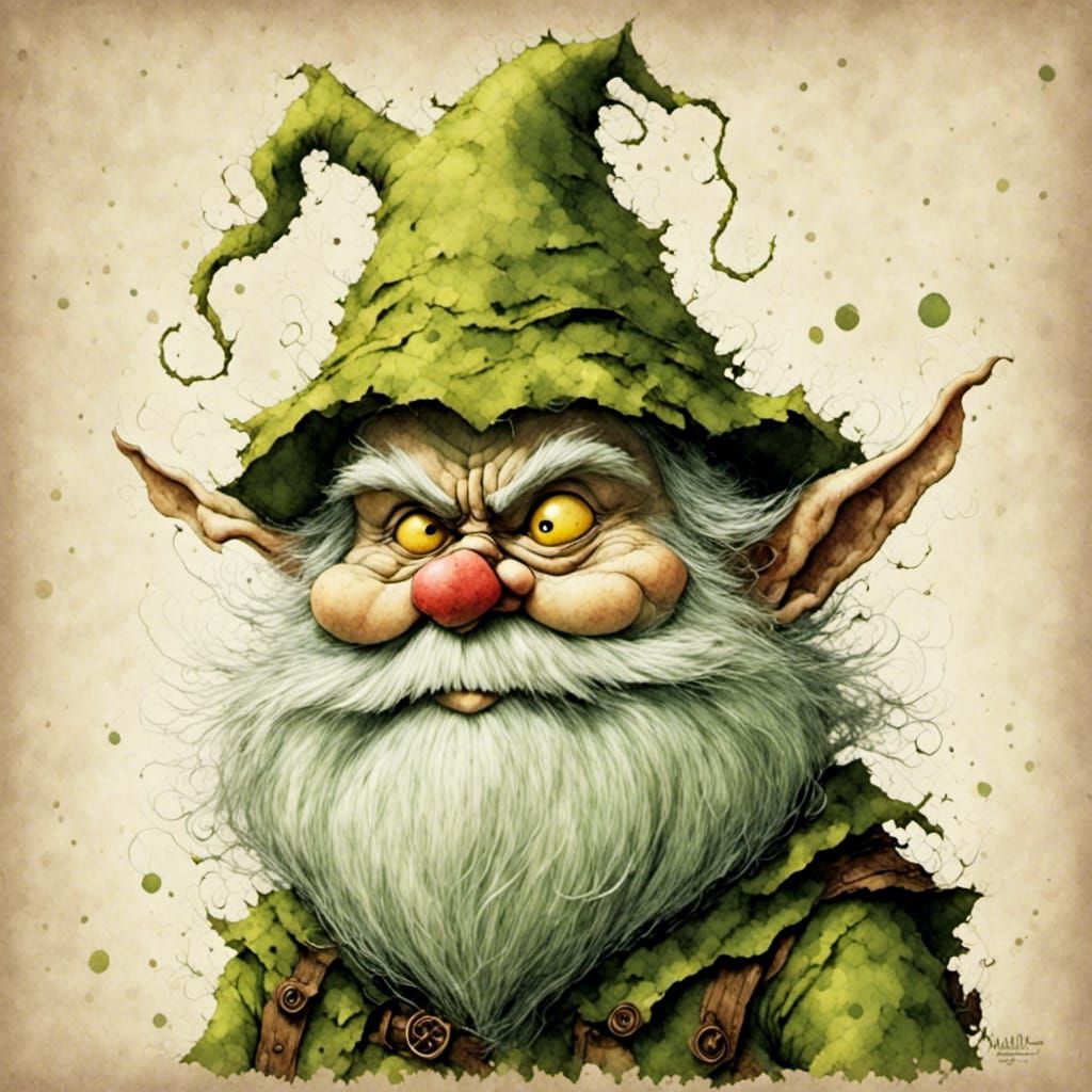 h features inspired by the Grinch. The gnome...