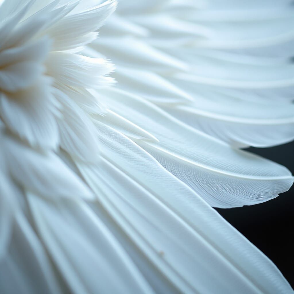 Macro View of an Angel's Wing