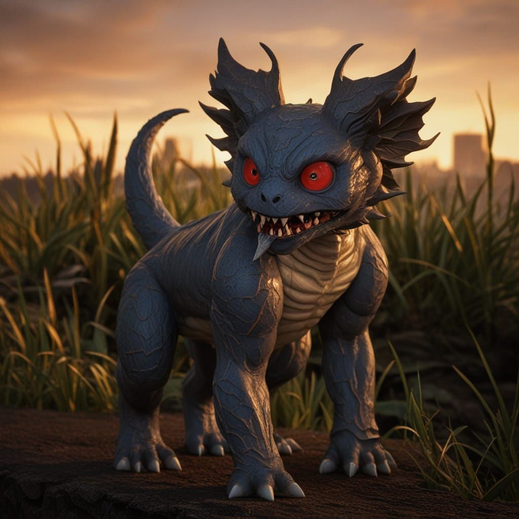 Kodama Oni Kaiju Illustration