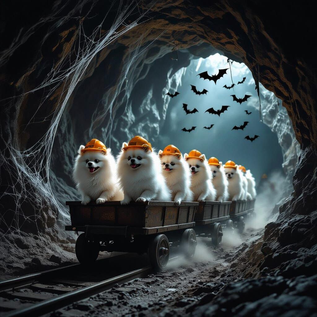 Pomeranians in Spooky Cave Seeking Alligator Ghosts