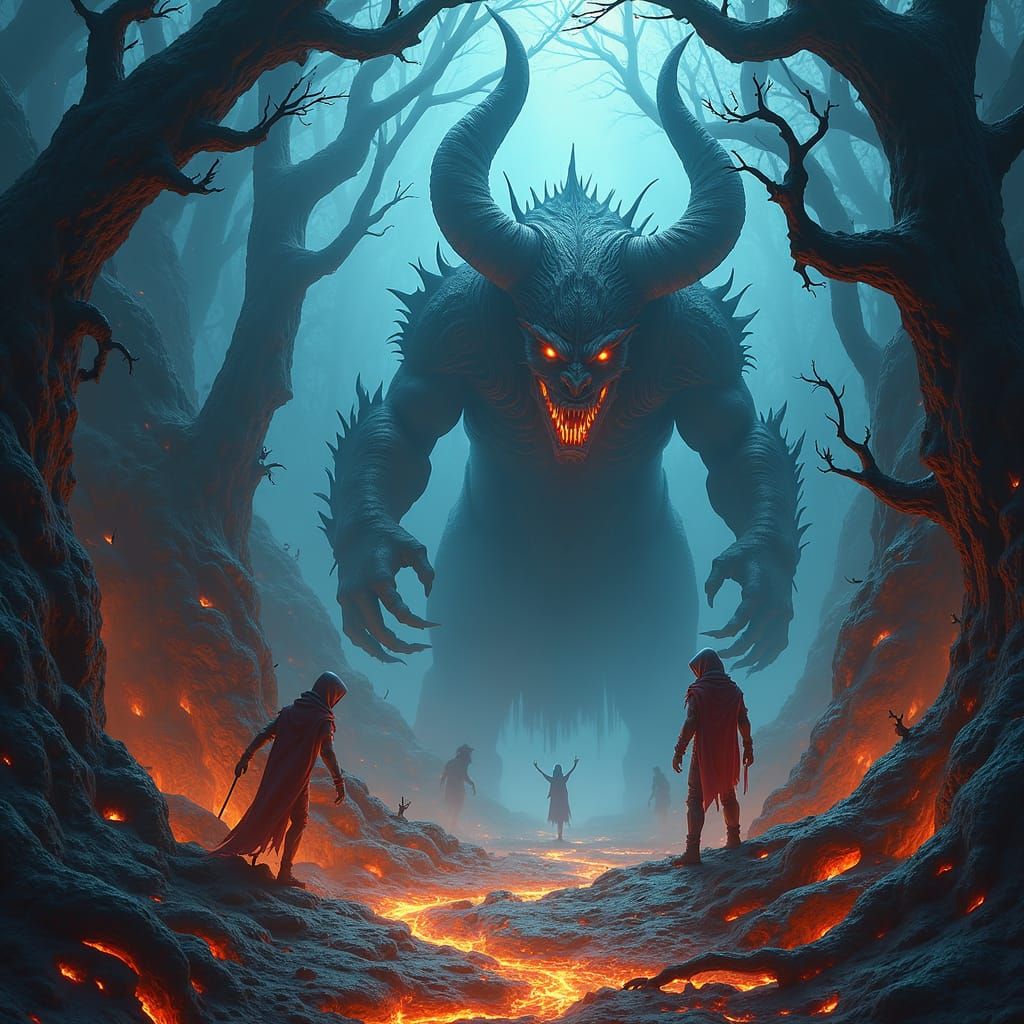 Mystical Demons in a Dark Realm