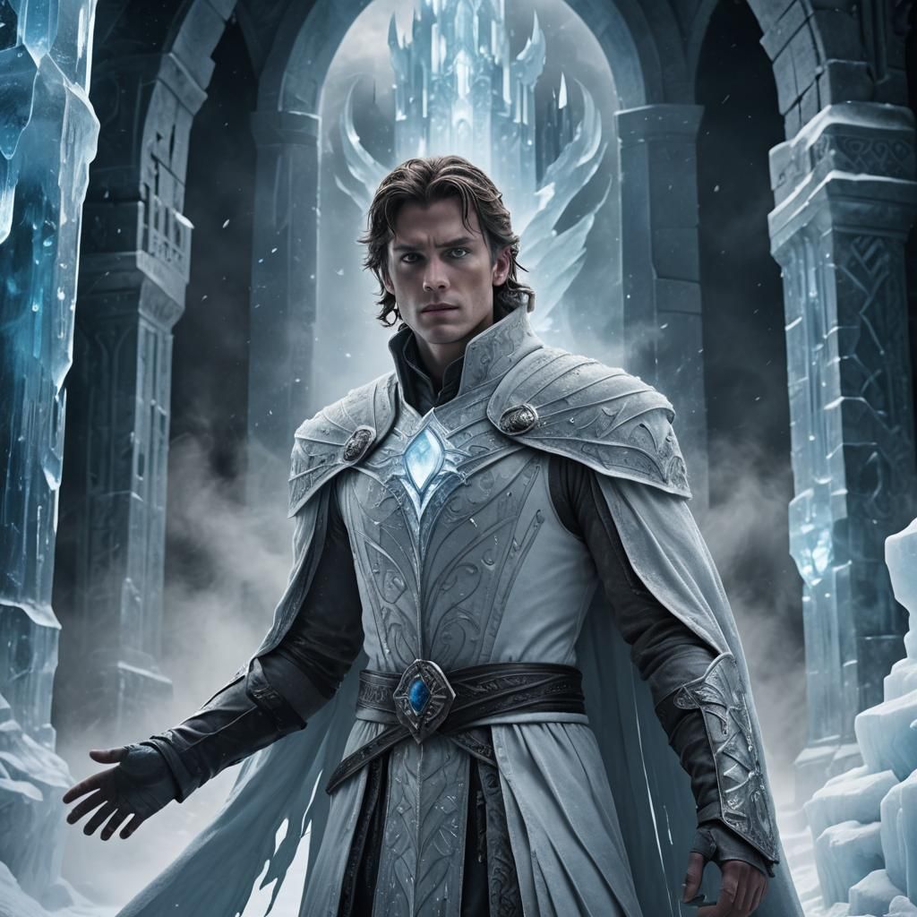 Ice Warlock in Ice Fortress: Cinematic Fantasy Art