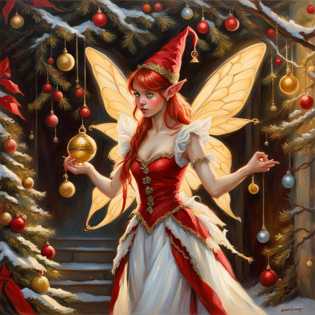 A beautiful Christmas fairy