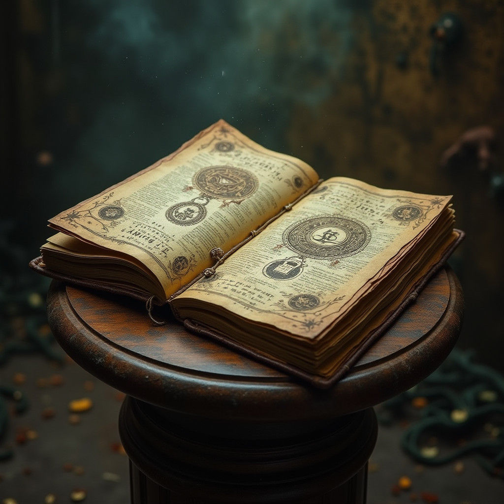 Mysterious Ancient Book of Forgotten Lore