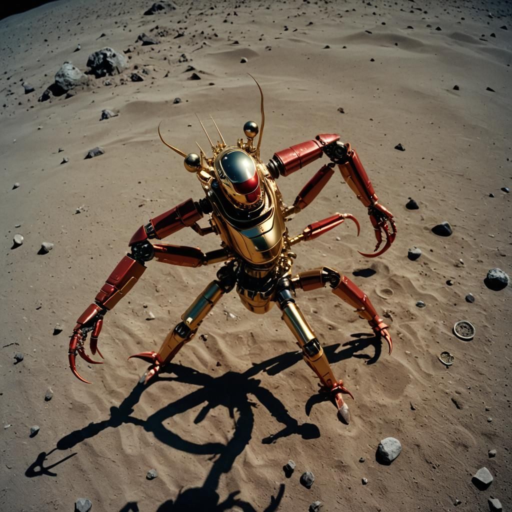 Perseus Fights Robot Lobster on the Moon