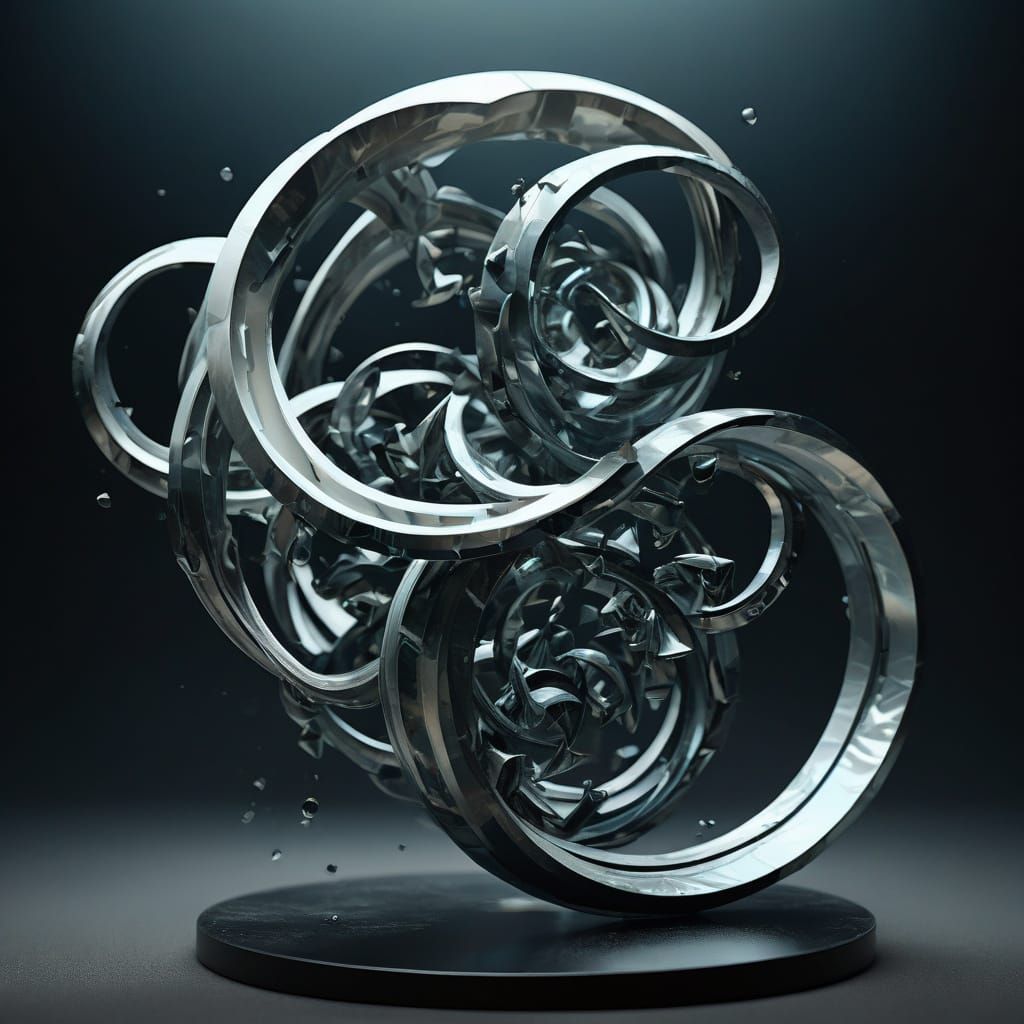 Mesmerizing Surrealist Sculpture in Impossible Geometry