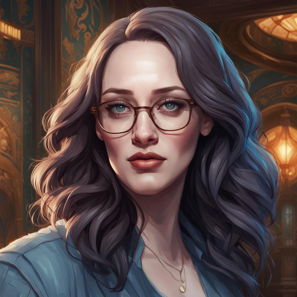 Leslie Willis Portrait in Hyperdetailed Digital Art Style