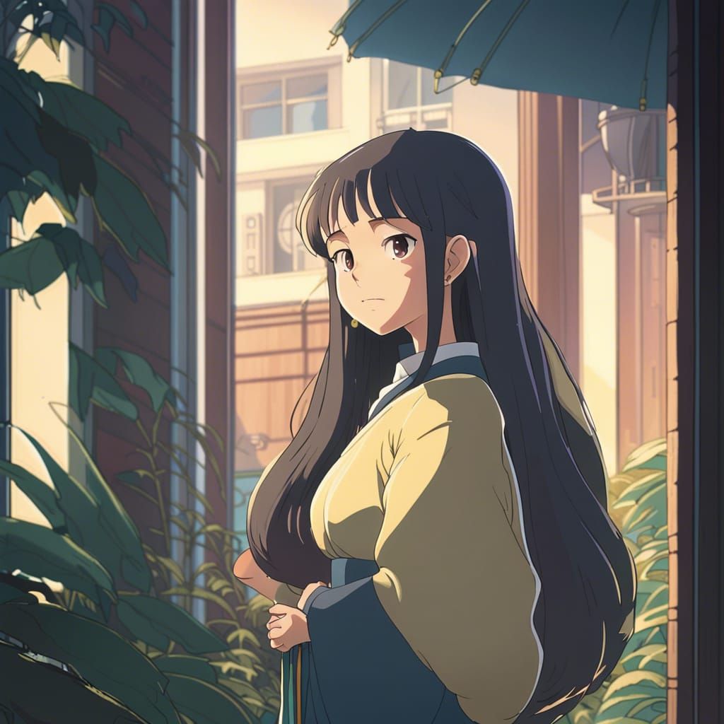 Beloved Planet Queen in Studio Ghibli Anime Style