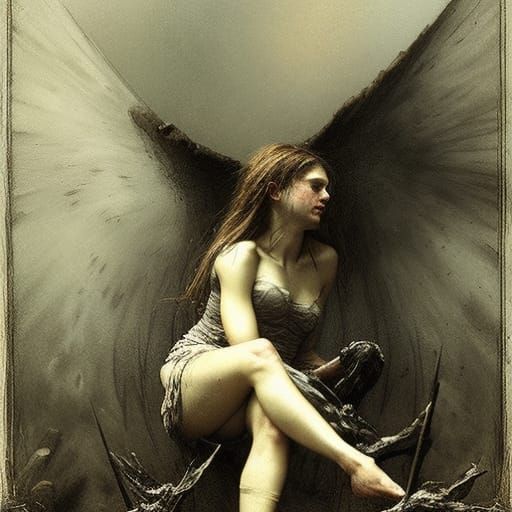 Horror Art: Little Broken Heart in Doré Style