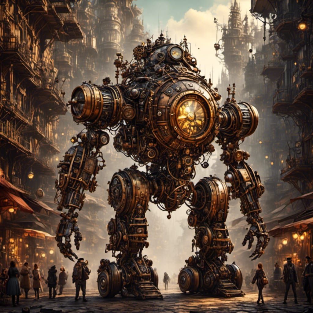 Steampunk Cyborg in Photorealistic Detail