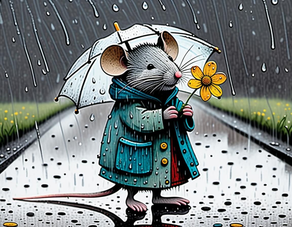 A Flower for you in the Rain