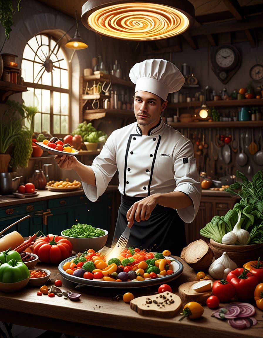 Mage Chef Conjures Enchanted Dishes in Dynamic Kitchen