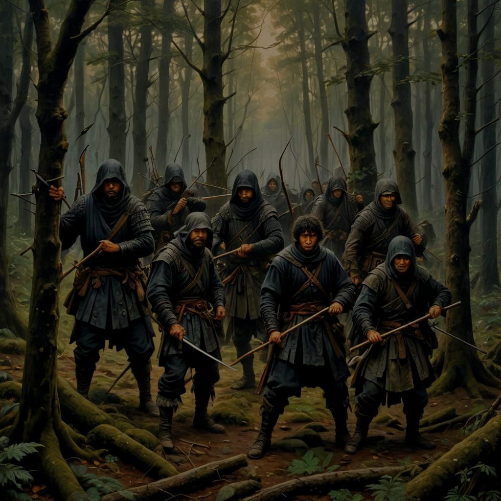 Bandits Lurking in the Woods as Manga Scan