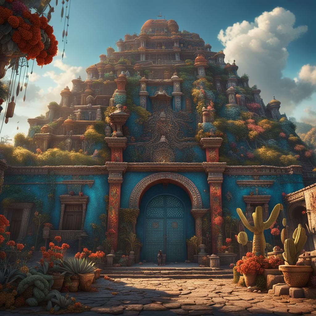 Fantastical Mexico in Detailed Matte Painting