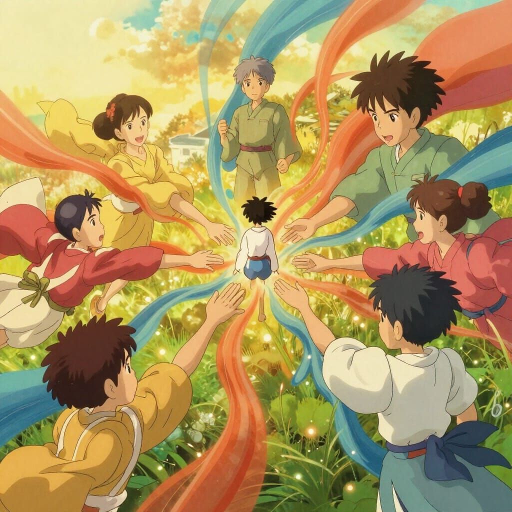 Ikigai: Harmonious Digital Painting of Purpose and Joy