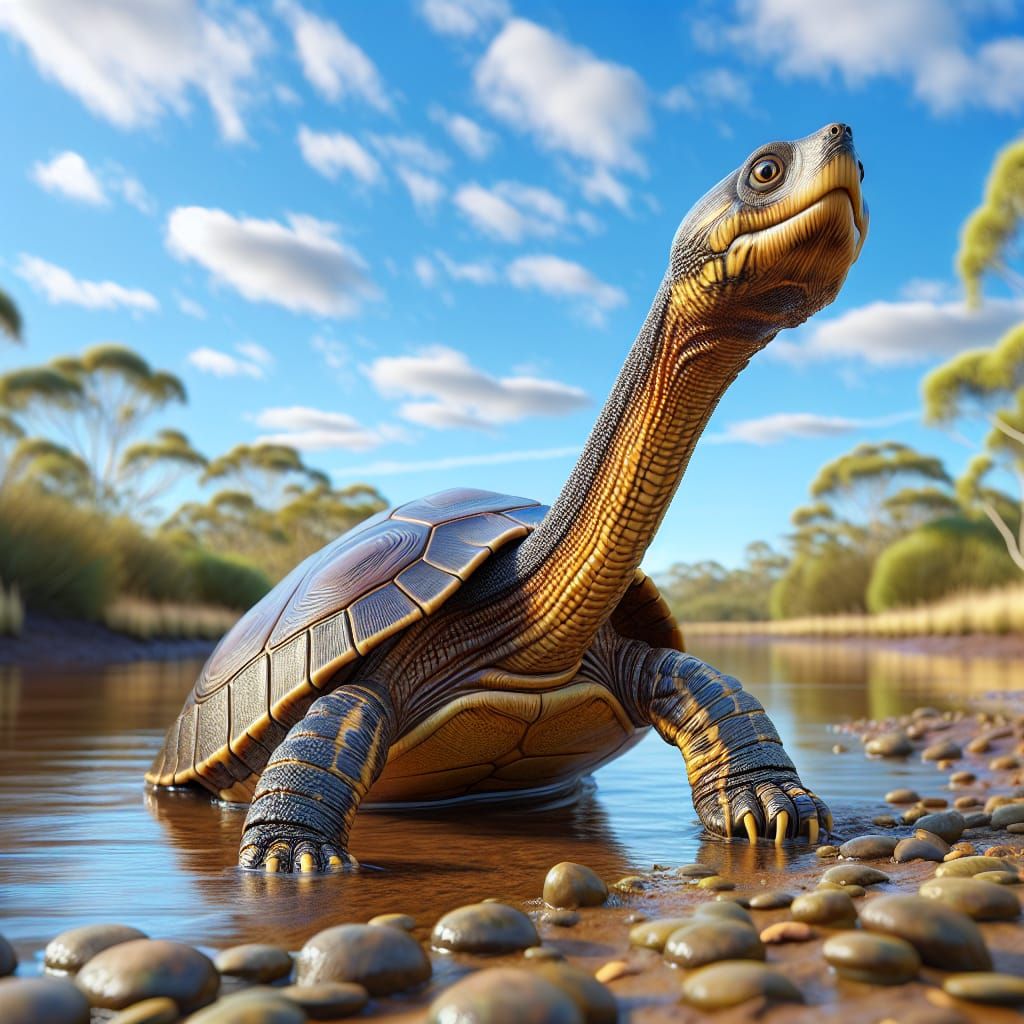 Australian Eastern Long-necked Turtle