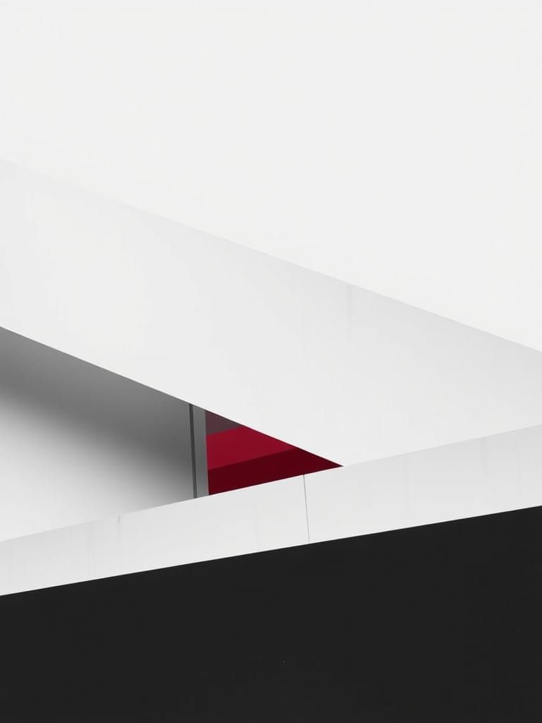 Black and white with a bit of red, imbalance to perfection (abstract studies)