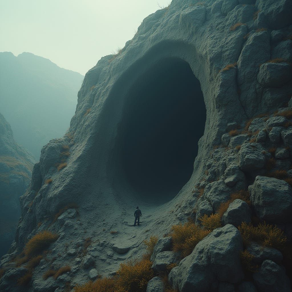 Stunning Rock Mountain Sloth Masterpiece in Cinematic Film S...