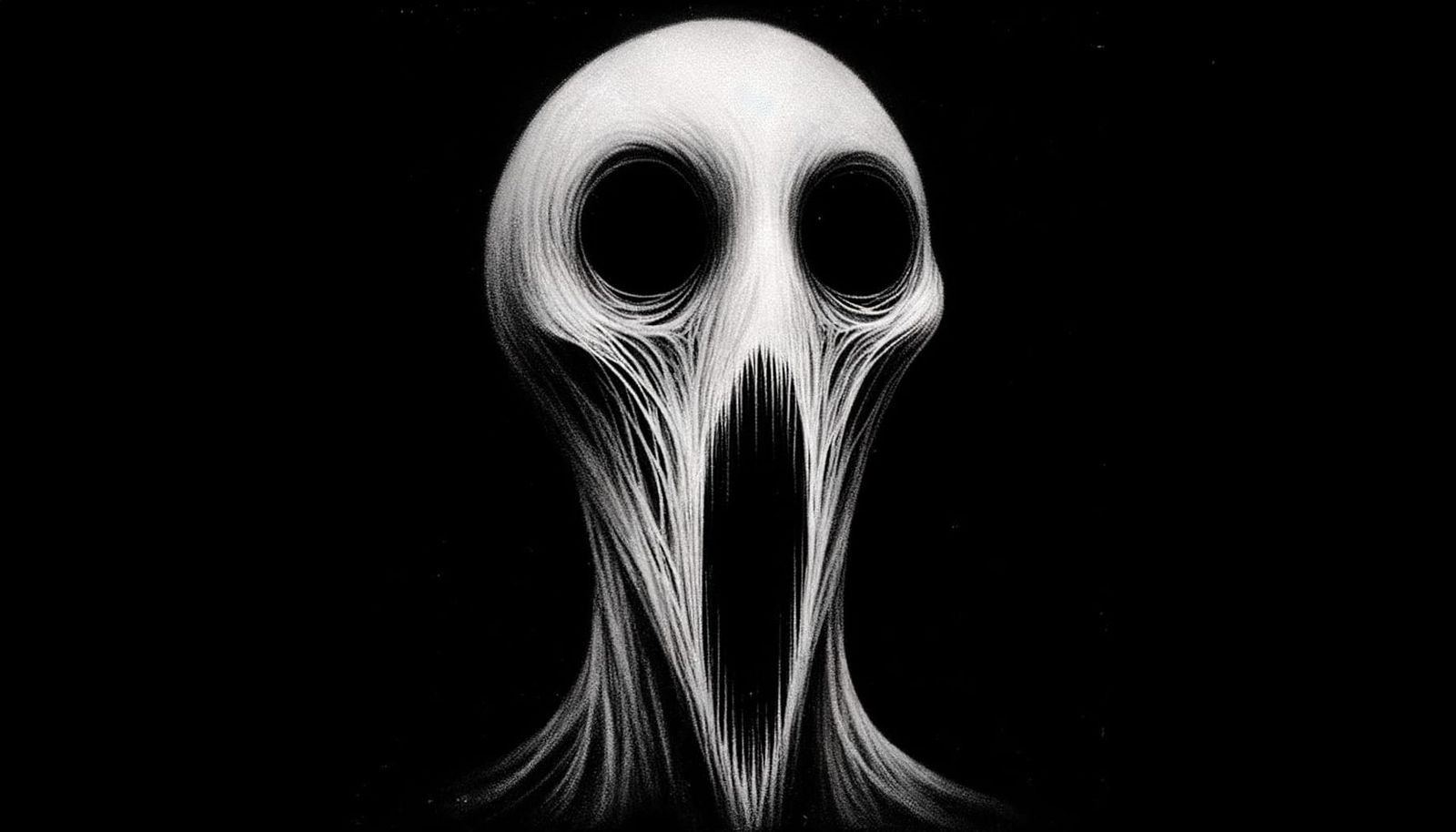 Steamboat Era Cryptid Portrait in Grayscale