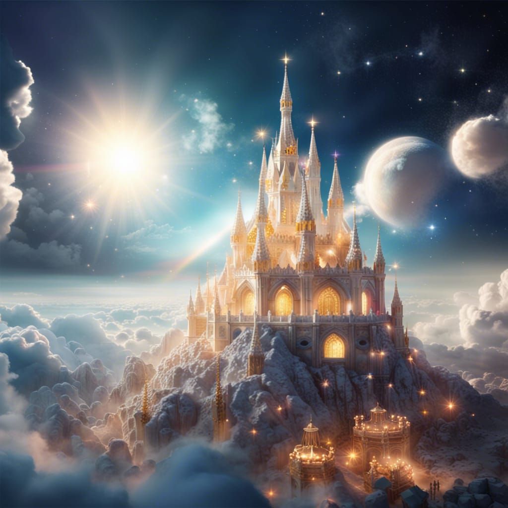 Ethereal Moon Kingdom Aglow with Celestial Festivities