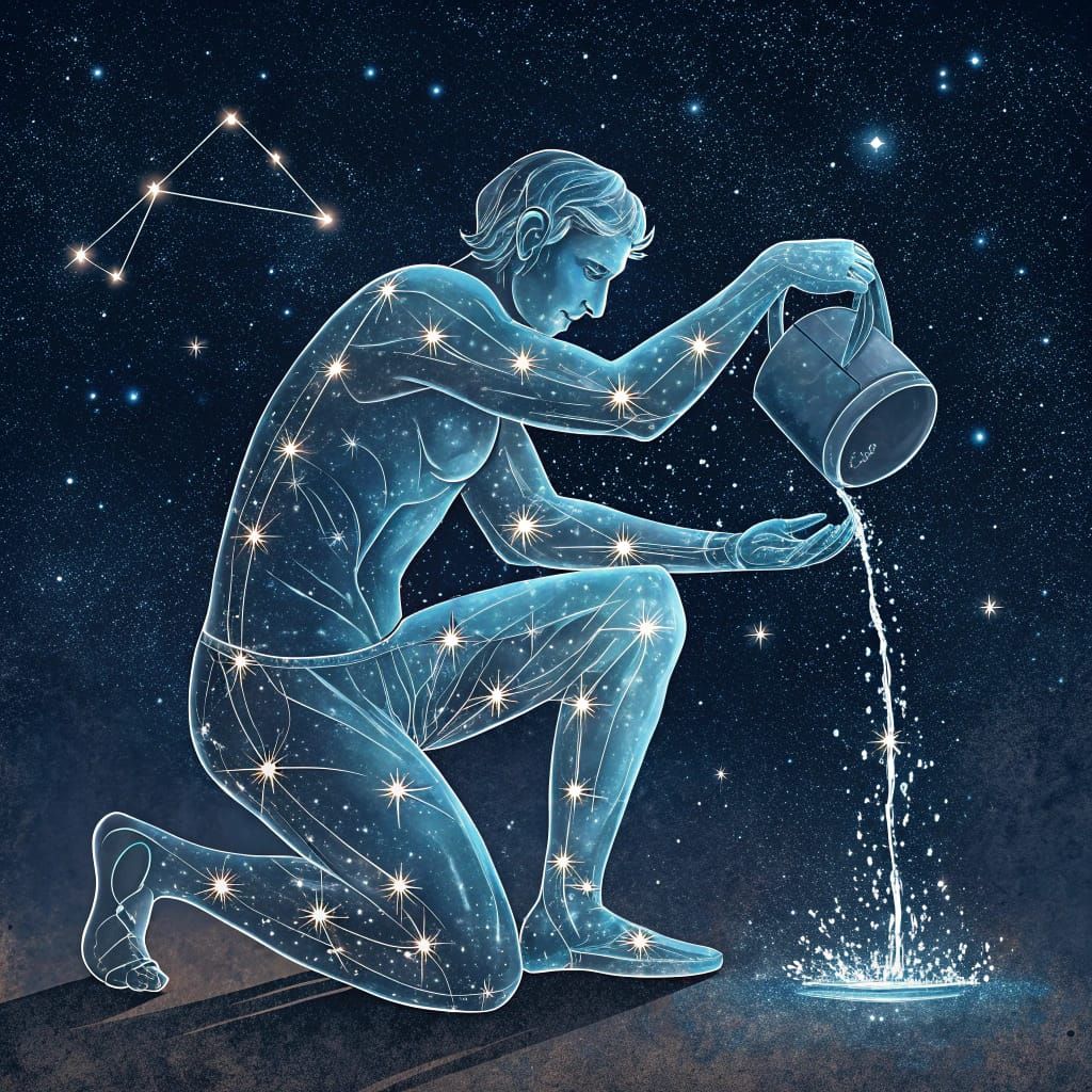 Aquarius Zodiac Sign in Celestial Harmony