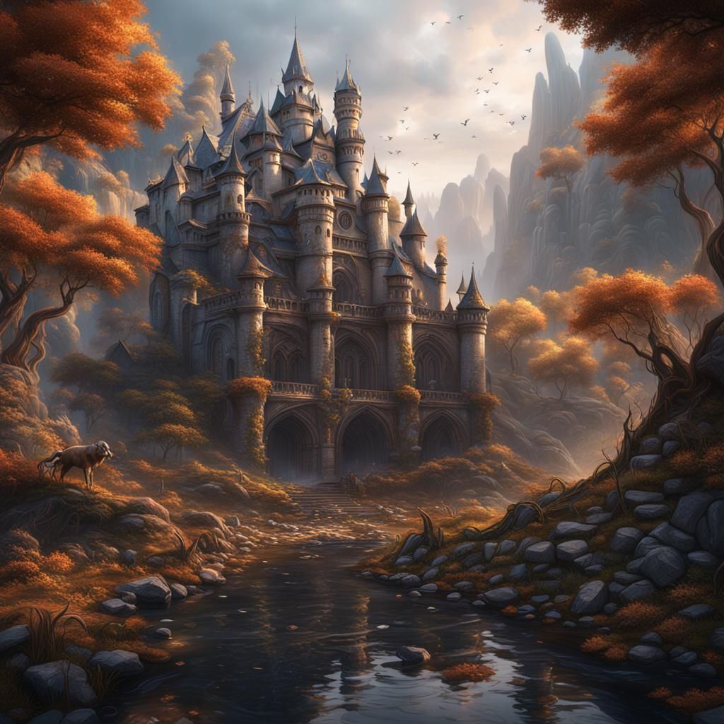 Fantastical Matte Painting in Deep Color