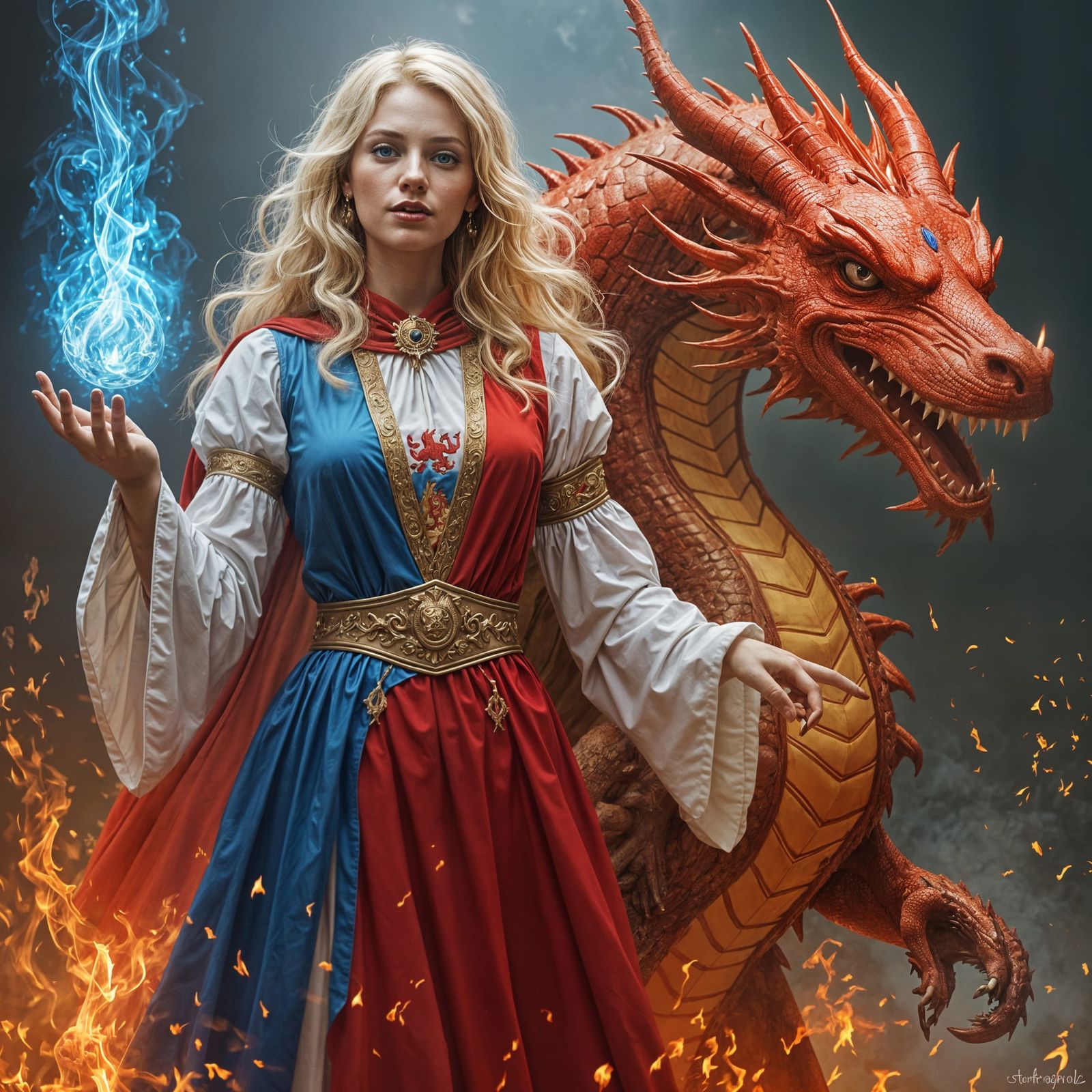 Mythical Welsh Goddess Embodied in Fiery Dragon Symbolism