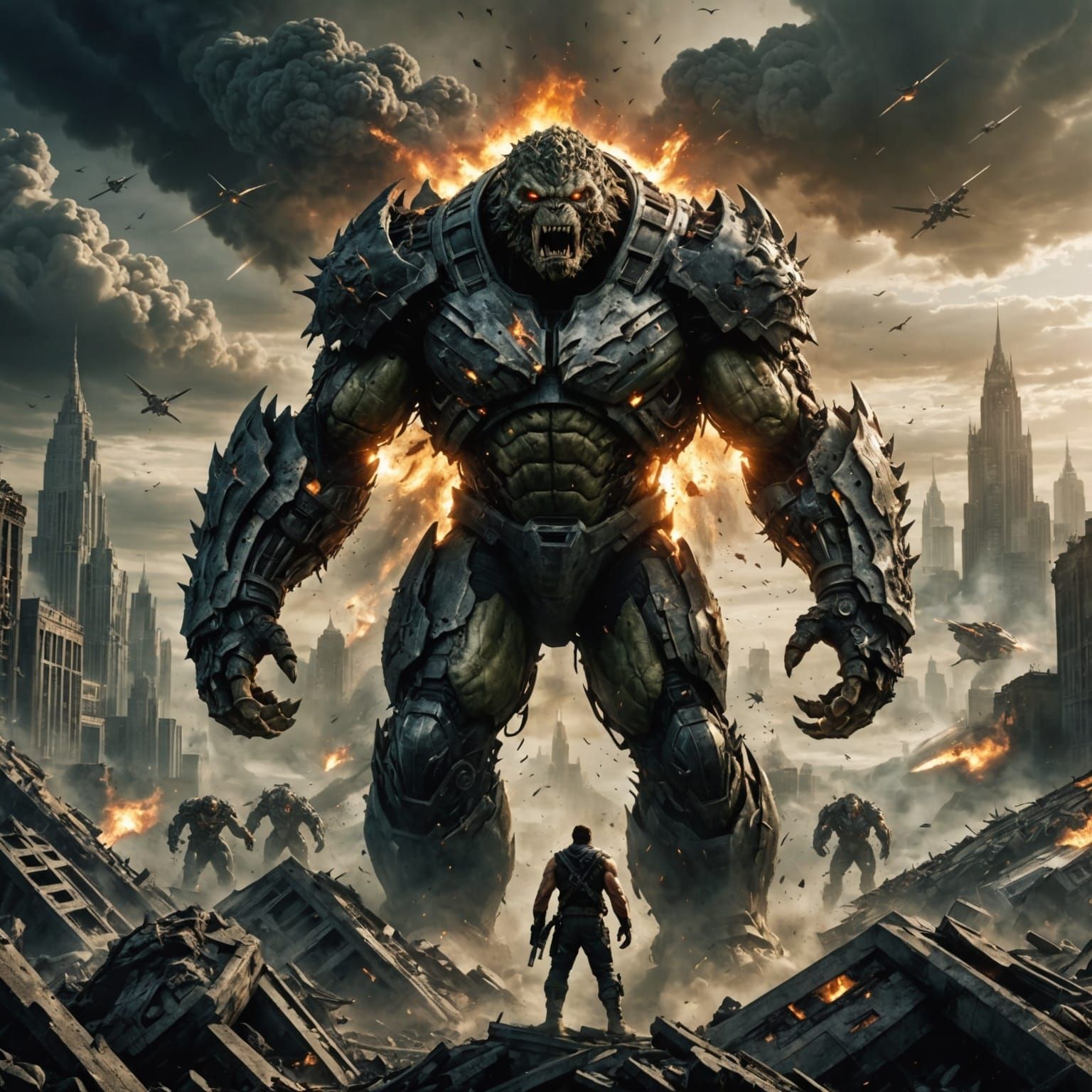 Apocalyptic Future Destroyer in Ruins