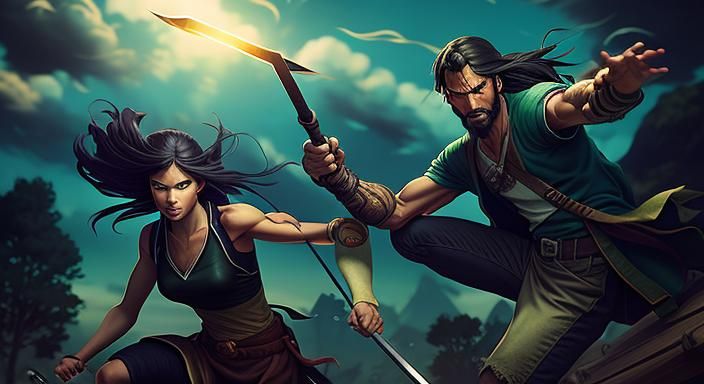 Nico Robin vs Blackbeard: Anime-Inspired Cinematic Showdown