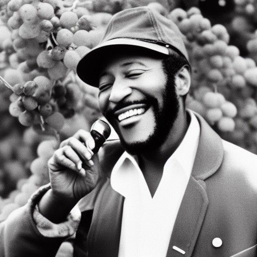 Marvin Gaye in Vineyard Scene