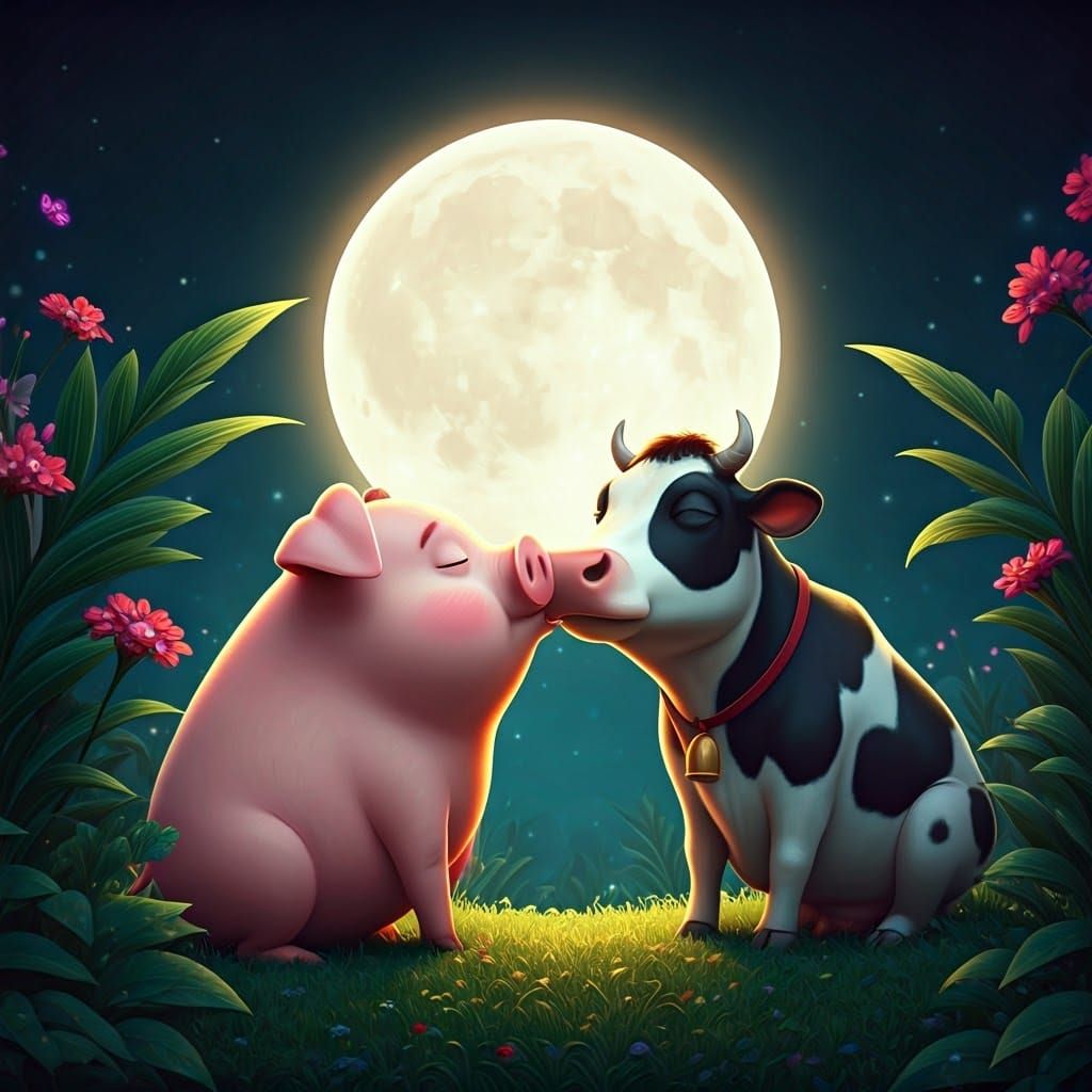 Tender Whimsy Under the Full Moon