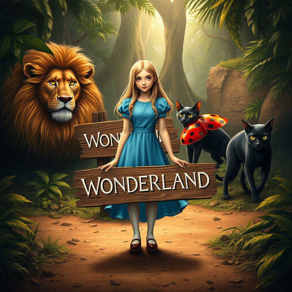 Alice in Wonderland: Jungle Crossroads in Hyperrealism