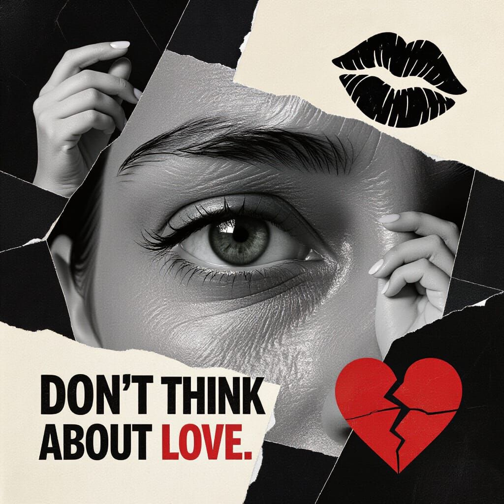 Surreal Eye Collage with Fragmented Elements