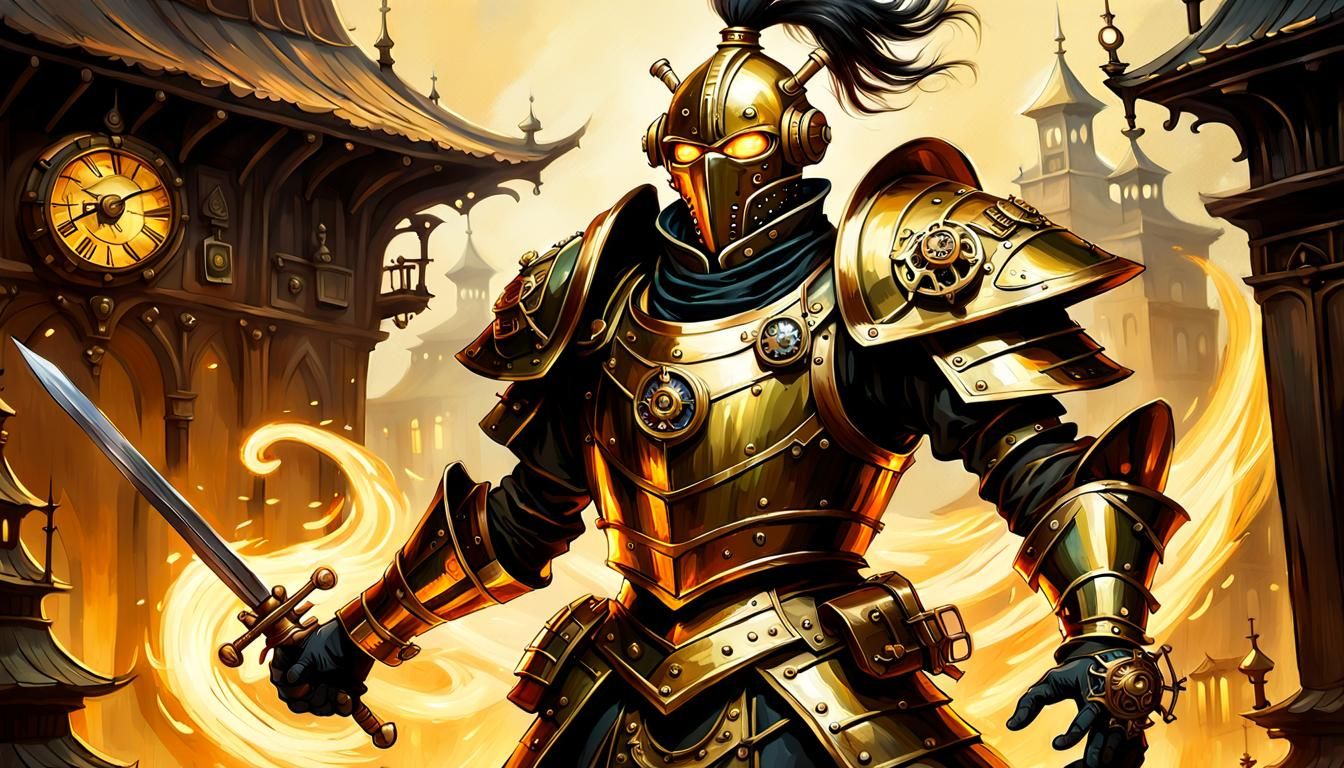 Steampunk Bal-Bal Dances in Brass Armor