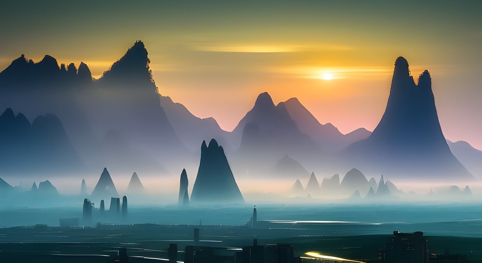 Good Morning NC #235: Sunrise Over The City Of @Reisang On The Planet Rei