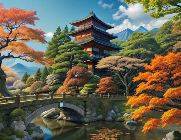 Epic Japanese Landscape Masterpiece